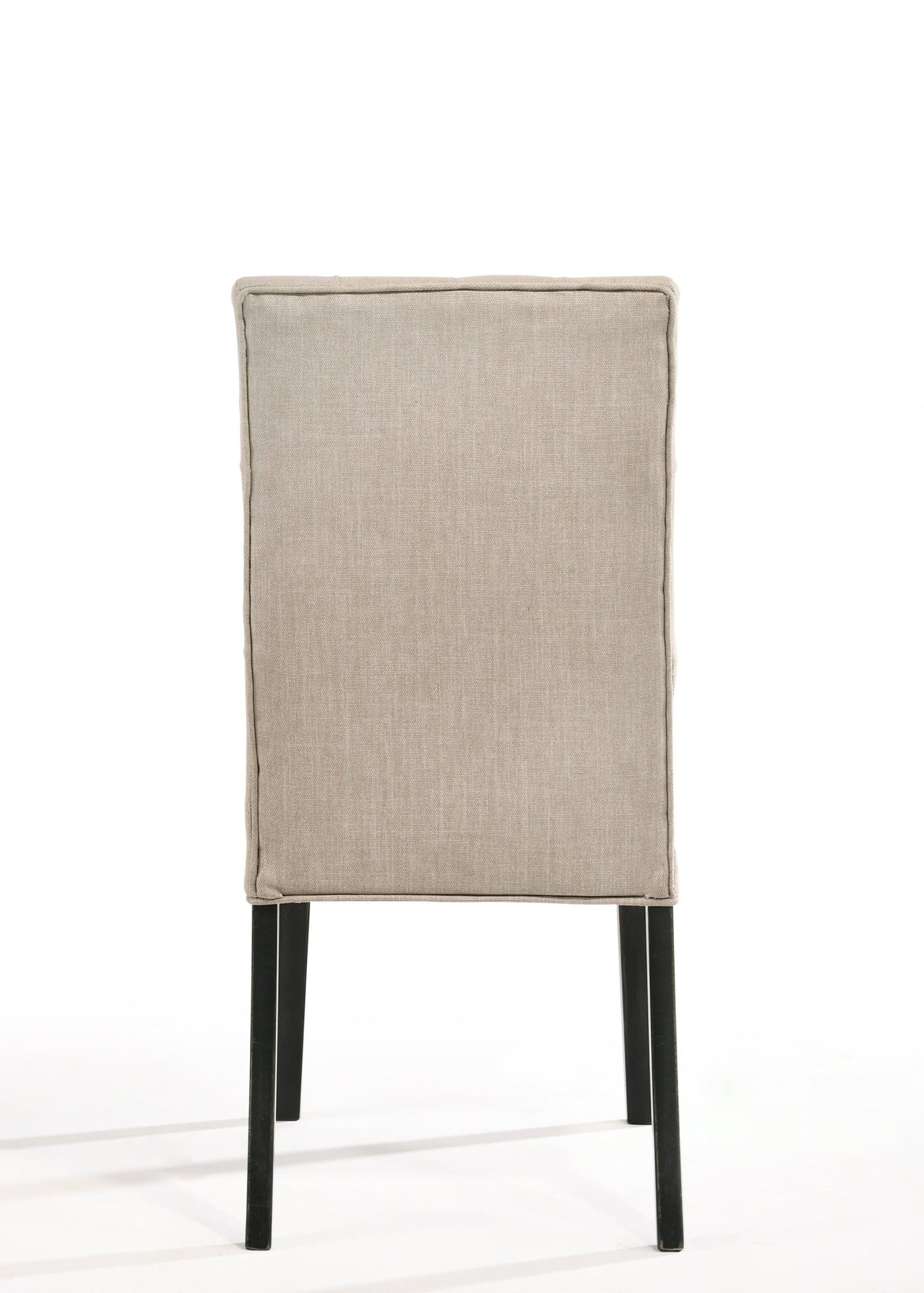 Morland Tan Linen & Vintage Black Finish Side Chair (Set of 2) - 1st Choice Furniture Direct