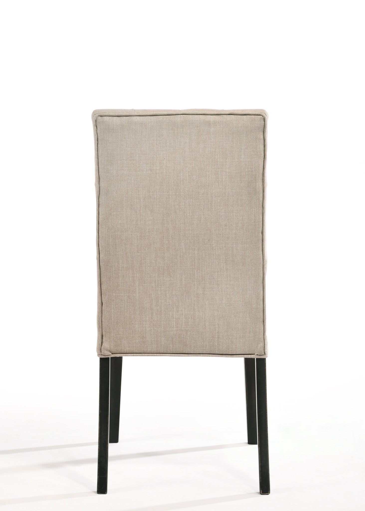 Morland Tan Linen & Vintage Black Finish Side Chair (Set of 2) - 1st Choice Furniture Direct
