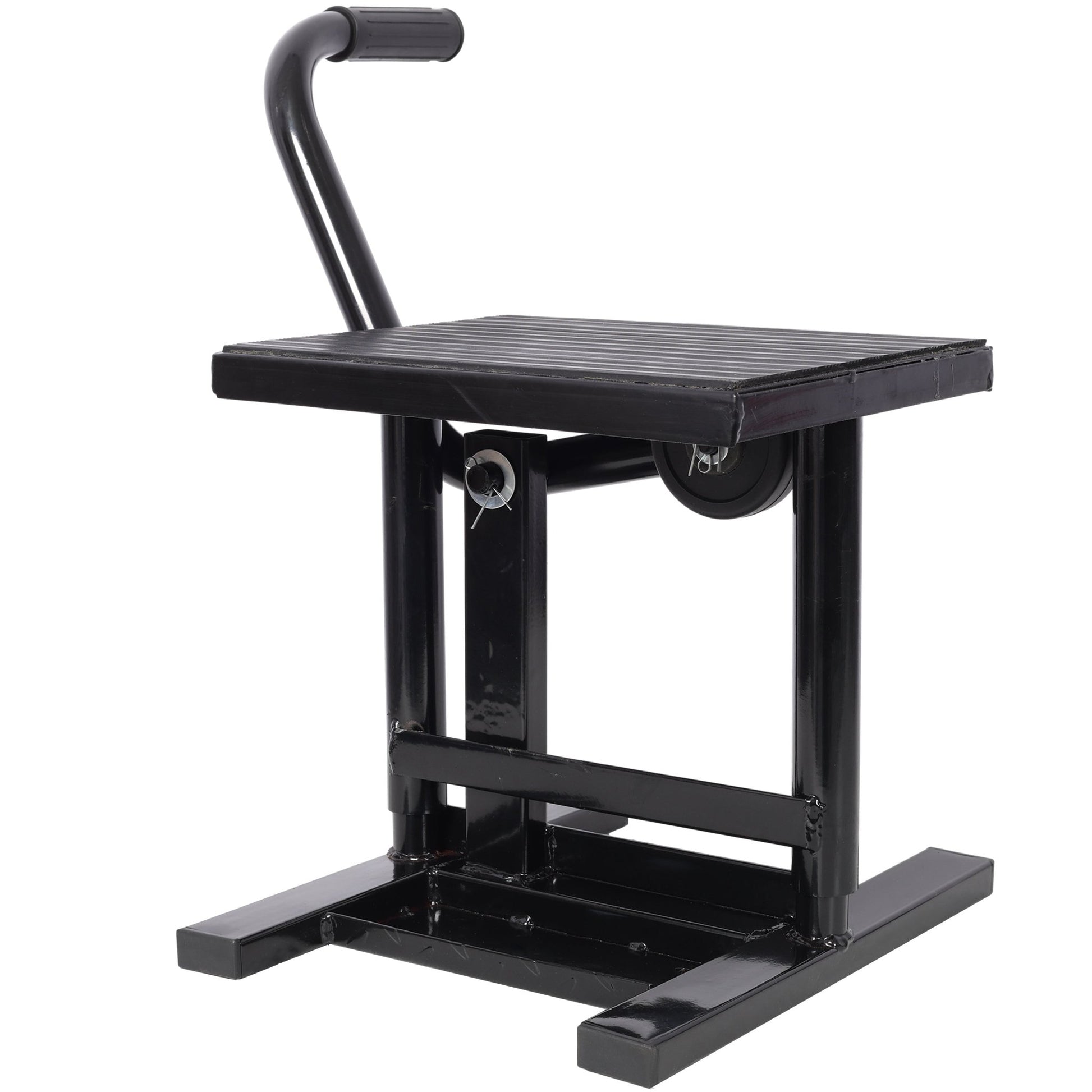 Motorcycle Dirt Bike Stands and Lifts Jack Stand Steel Lift 11 7/8' - 16' Adjustable Height 330 LBS Load Capacity Heavy Duty Steel Black - 1st Choice Furniture Direct