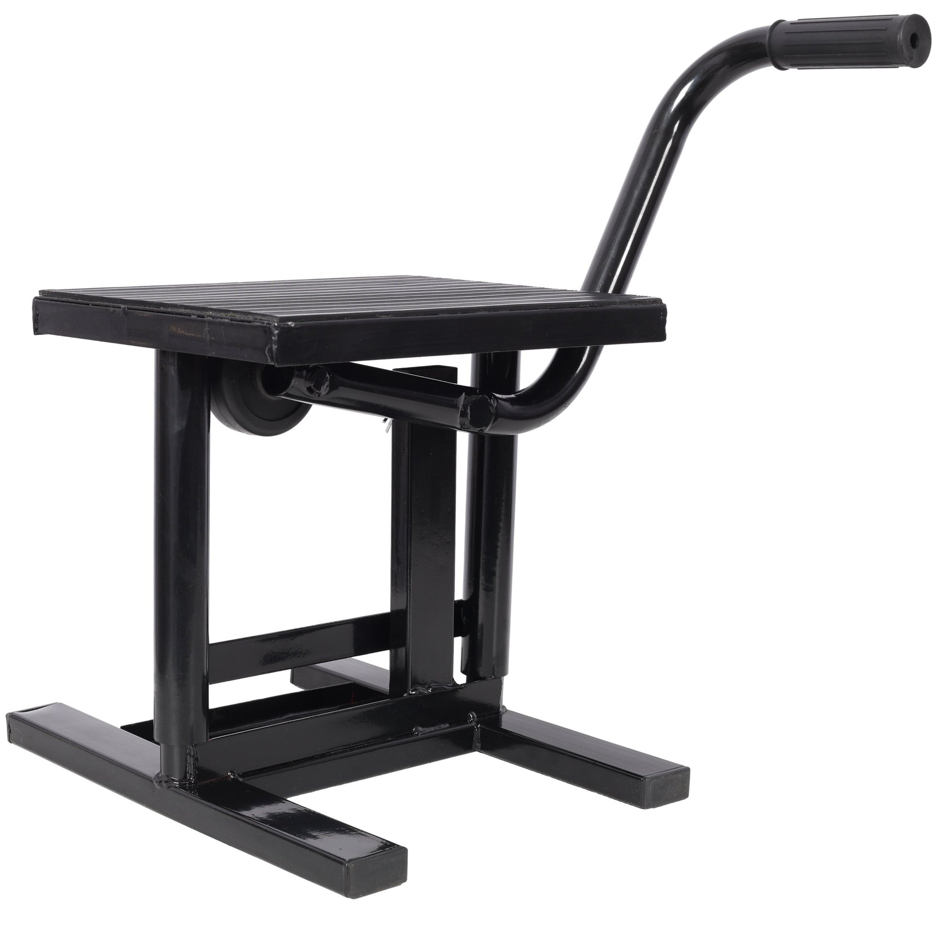 Motorcycle Dirt Bike Stands and Lifts Jack Stand Steel Lift 11 7/8' - 16' Adjustable Height 330 LBS Load Capacity Heavy Duty Steel Black - 1st Choice Furniture Direct