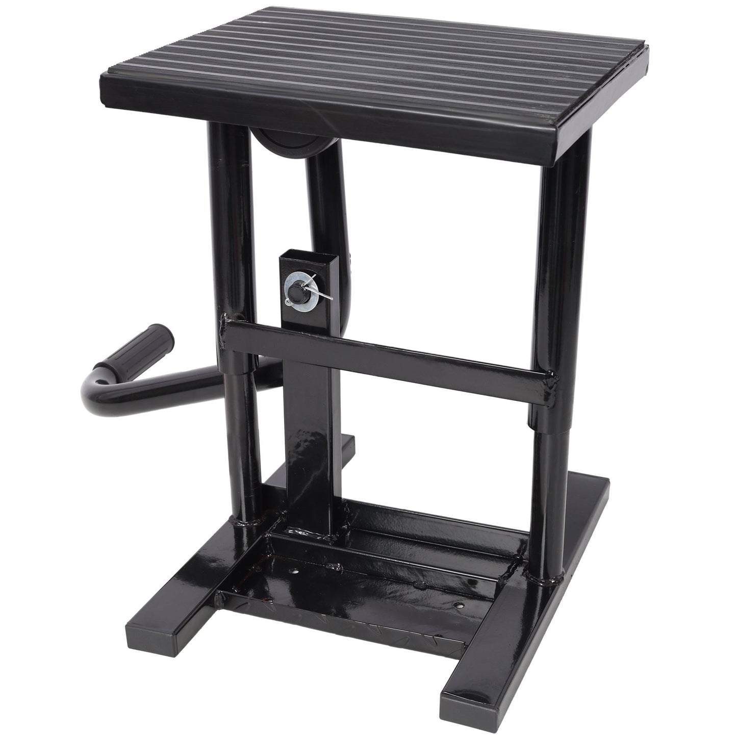 Motorcycle Dirt Bike Stands and Lifts Jack Stand Steel Lift 11 7/8' - 16' Adjustable Height 330 LBS Load Capacity Heavy Duty Steel Black - 1st Choice Furniture Direct