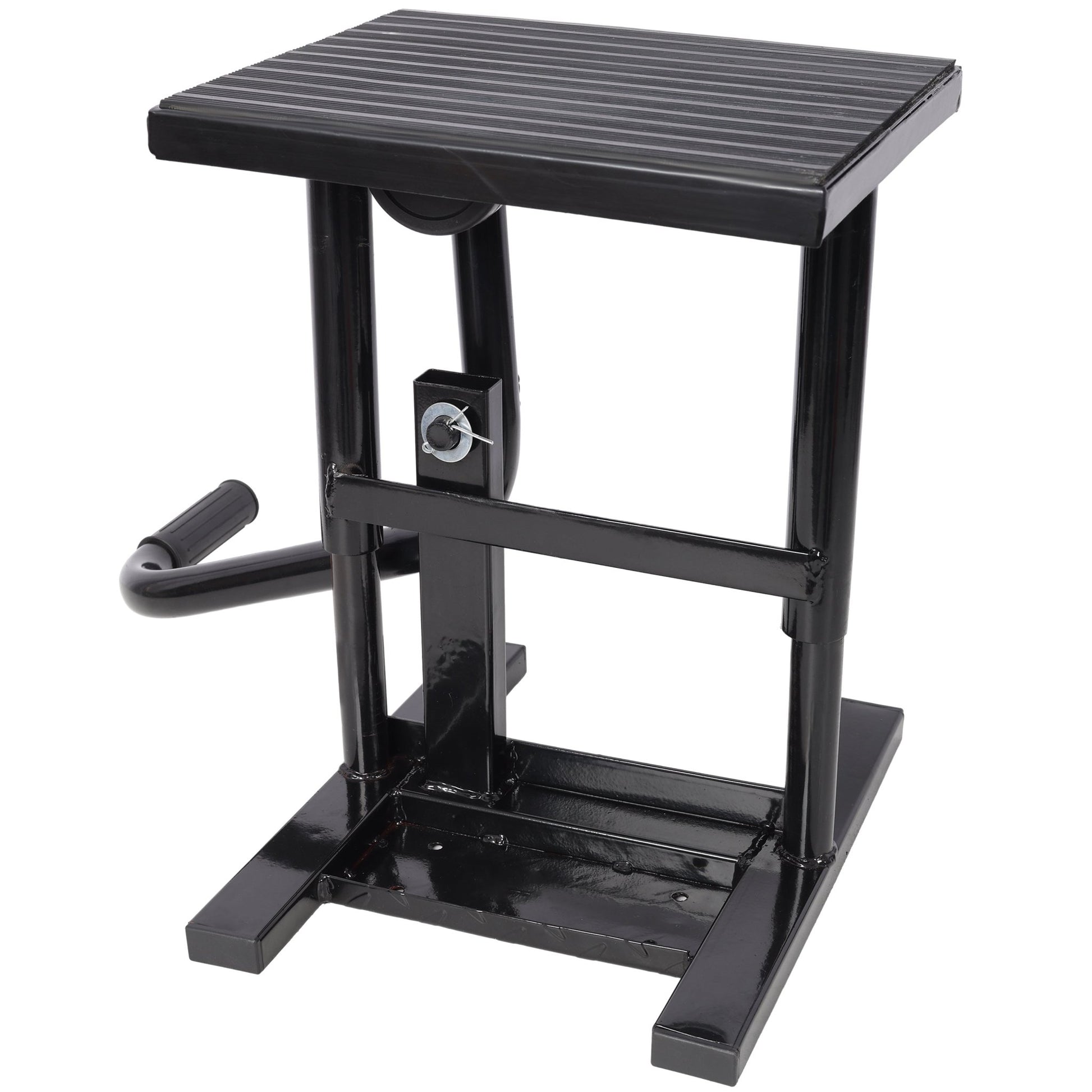 Motorcycle Dirt Bike Stands and Lifts Jack Stand Steel Lift 11 7/8' - 16' Adjustable Height 330 LBS Load Capacity Heavy Duty Steel Black - 1st Choice Furniture Direct