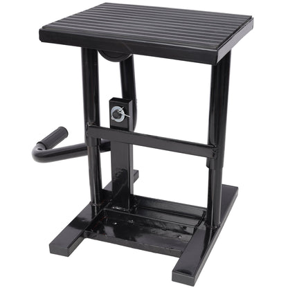 Motorcycle Dirt Bike Stands and Lifts Jack Stand Steel Lift 11 7/8' - 16' Adjustable Height 330 LBS Load Capacity Heavy Duty Steel Black - 1st Choice Furniture Direct