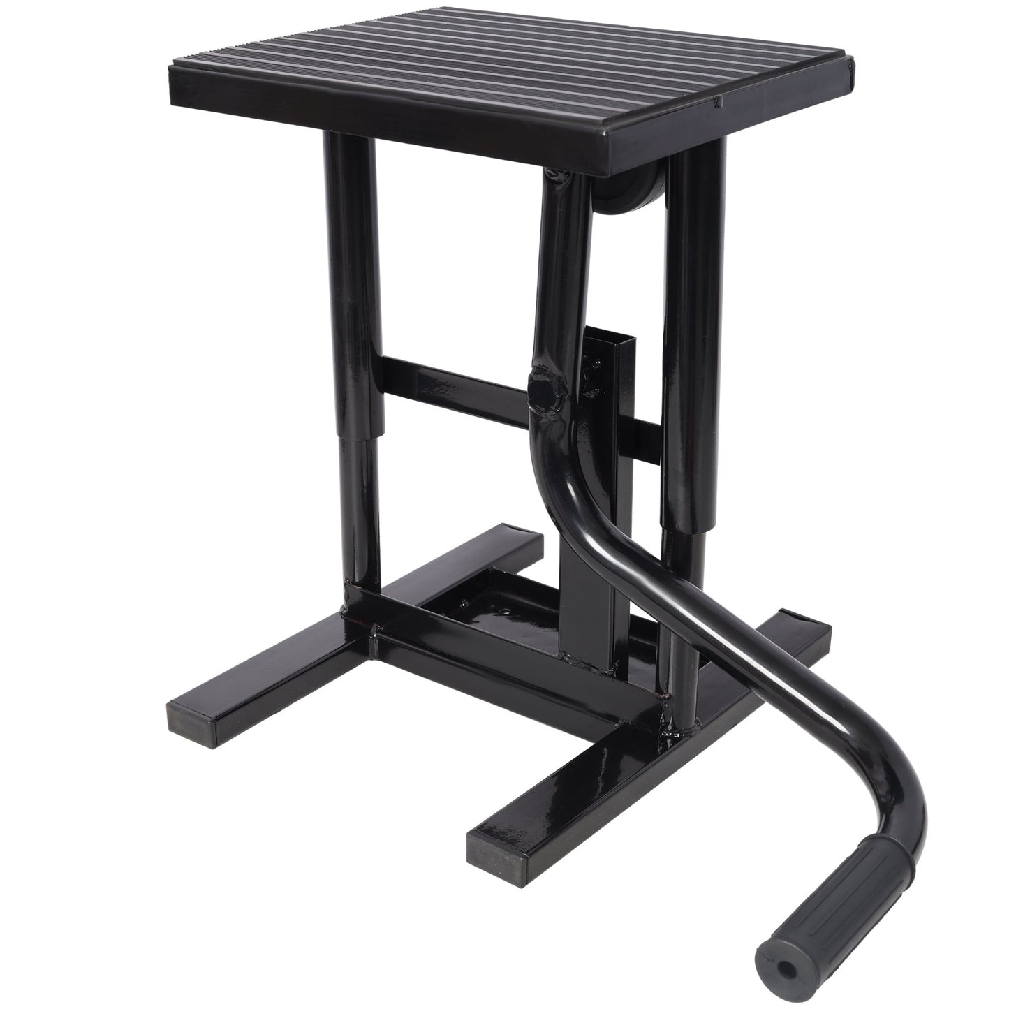 Motorcycle Dirt Bike Stands and Lifts Jack Stand Steel Lift 11 7/8' - 16' Adjustable Height 330 LBS Load Capacity Heavy Duty Steel Black - 1st Choice Furniture Direct