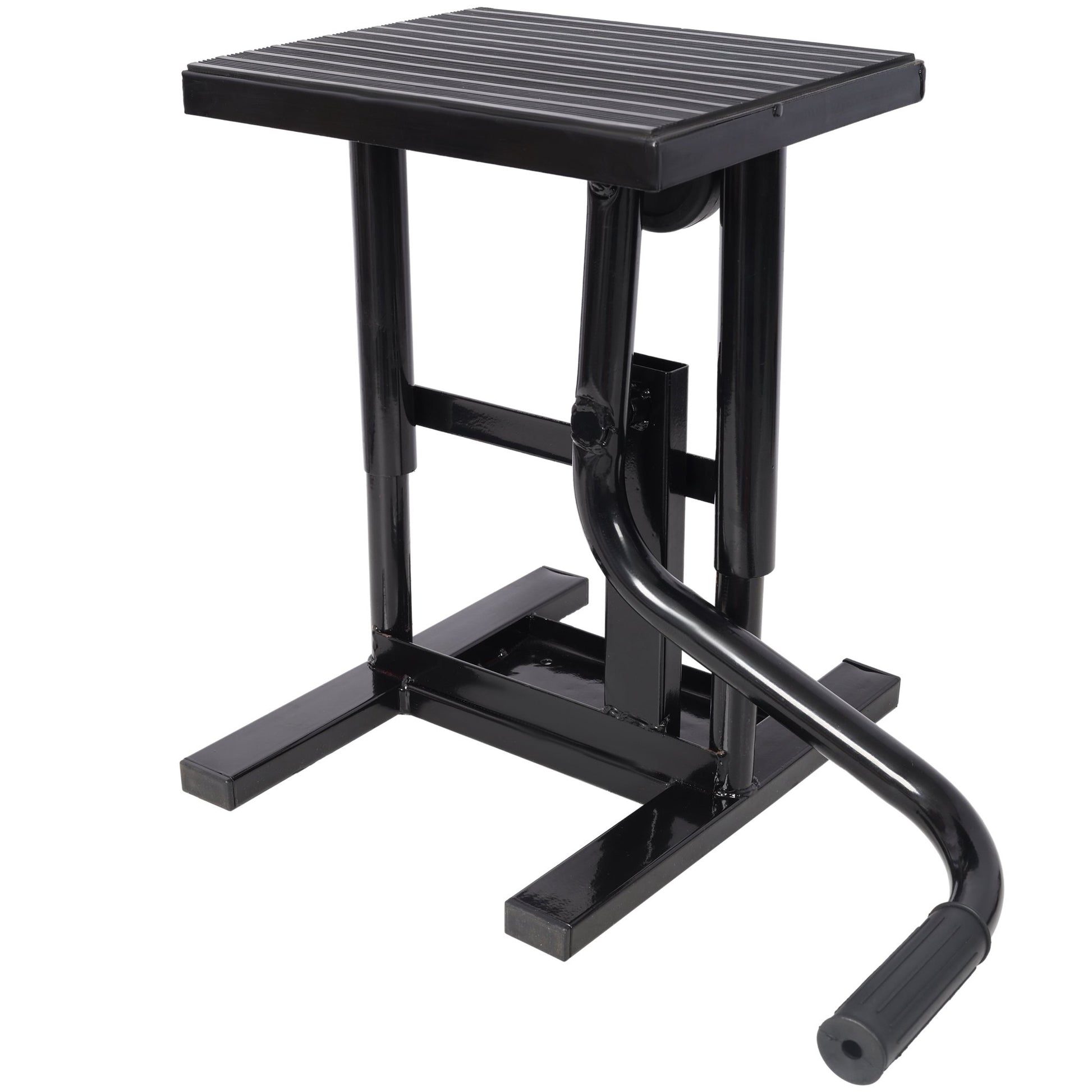 Motorcycle Dirt Bike Stands and Lifts Jack Stand Steel Lift 11 7/8' - 16' Adjustable Height 330 LBS Load Capacity Heavy Duty Steel Black - 1st Choice Furniture Direct