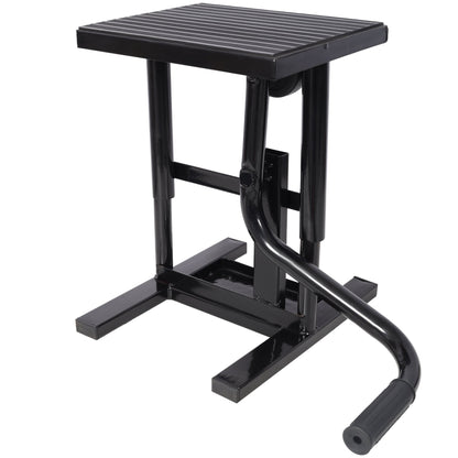 Motorcycle Dirt Bike Stands and Lifts Jack Stand Steel Lift 11 7/8' - 16' Adjustable Height 330 LBS Load Capacity Heavy Duty Steel Black - 1st Choice Furniture Direct