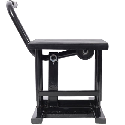Motorcycle Dirt Bike Stands and Lifts Jack Stand Steel Lift 11 7/8' - 16' Adjustable Height 330 LBS Load Capacity Heavy Duty Steel Black - 1st Choice Furniture Direct