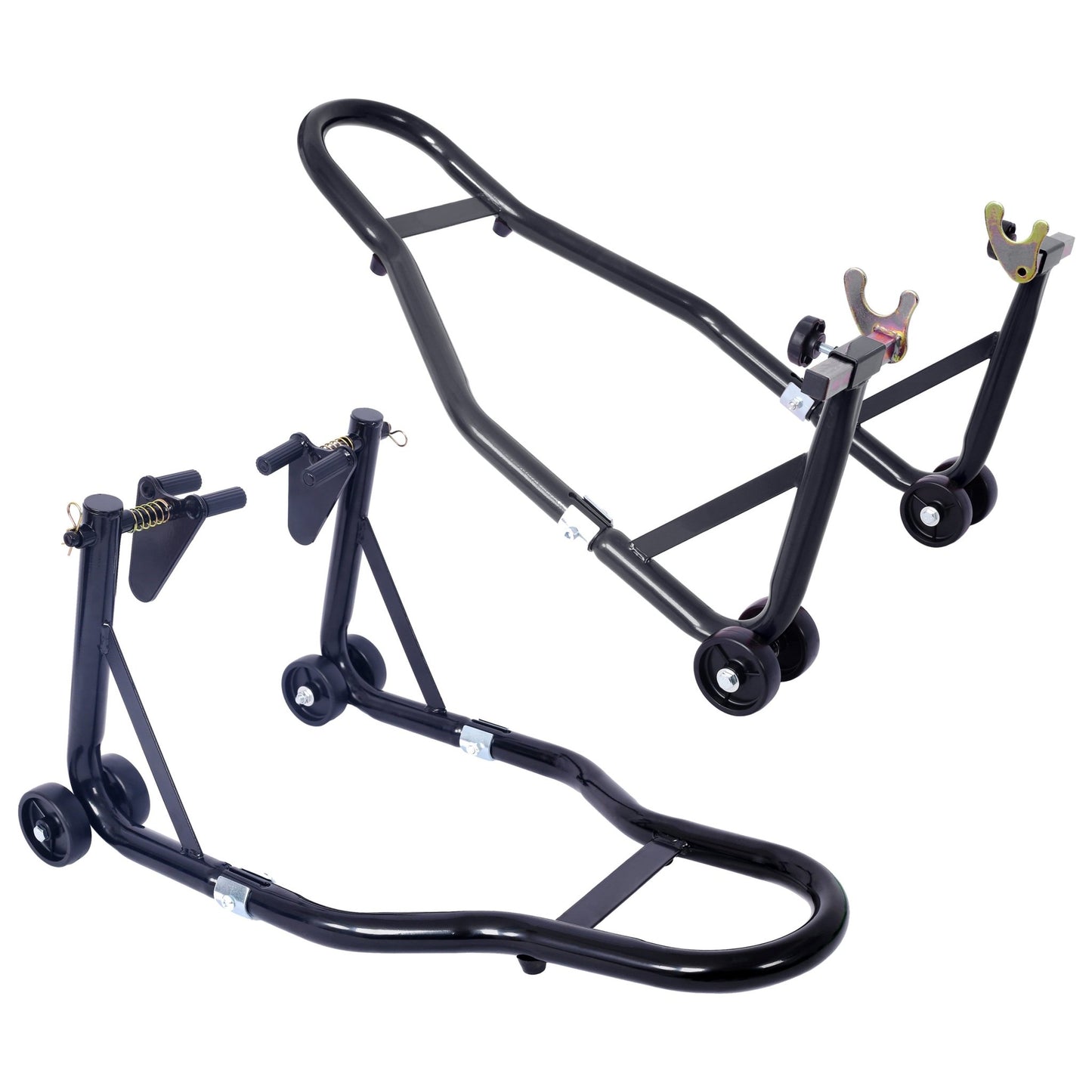 Motorcycle Front & Rear Wheel Stand Set – Heavy Duty 1000LB Bike Lift - 1st Choice Furniture Direct