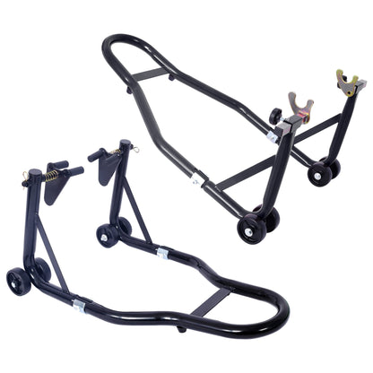 Motorcycle Front & Rear Wheel Stand Set – Heavy Duty 1000LB Bike Lift - 1st Choice Furniture Direct