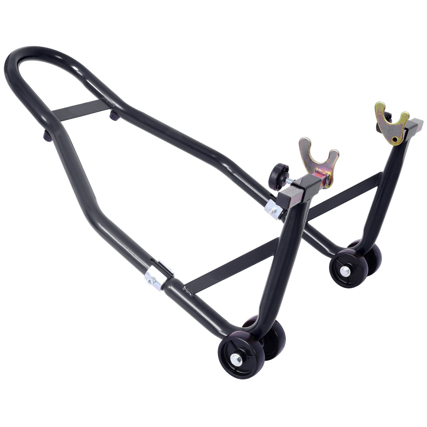 Motorcycle Stand 1000LB Sport Bike Front and Rear Wheel Lift Swingarm Paddock Stands Black U - 1st Choice Furniture Direct