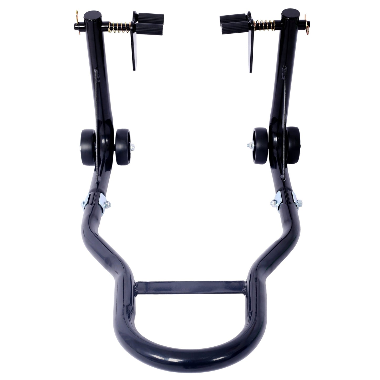 Motorcycle Stand 1000LB Sport Bike Front and Rear Wheel Lift Swingarm Paddock Stands Black U - 1st Choice Furniture Direct
