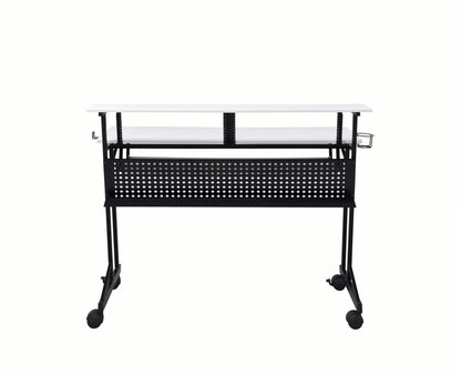 Music Studio Desk with Keyboard Tray & Wheels - 1st Choice Furniture Direct