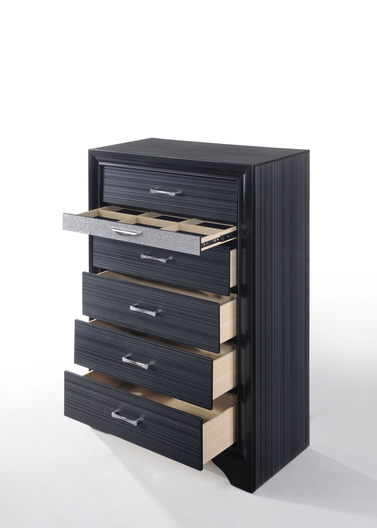 Naima Black Finish Chest - 1st Choice Furniture Direct