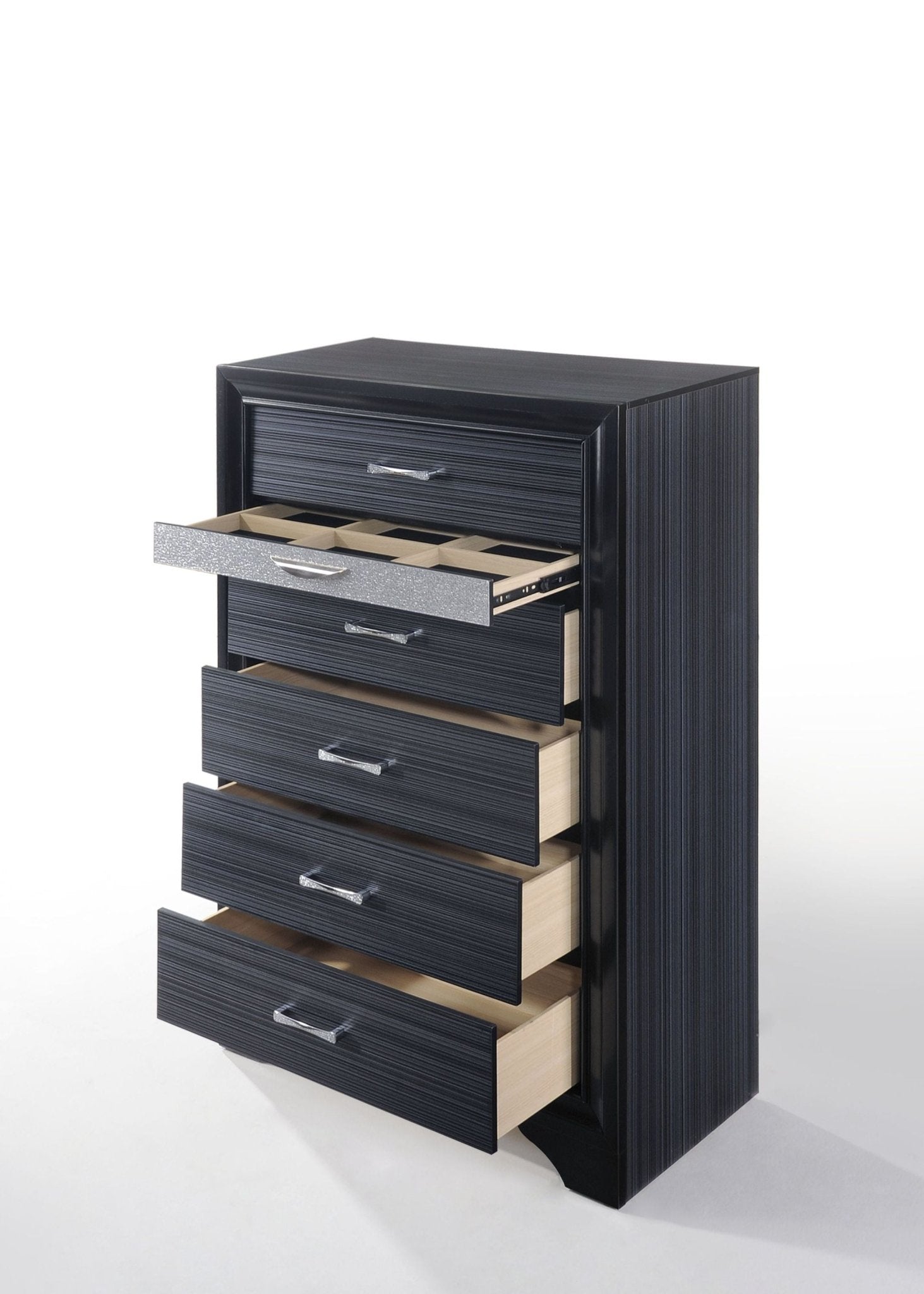 Naima Black Finish Chest - 1st Choice Furniture Direct