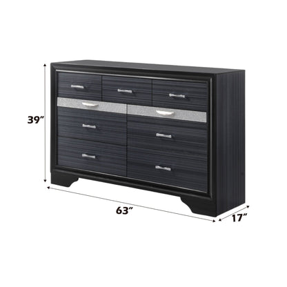 Naima Black Finish Dresser - 1st Choice Furniture Direct
