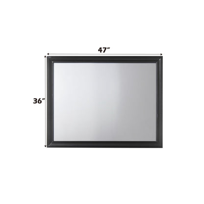 Naima Black Finish Mirror - 1st Choice Furniture Direct