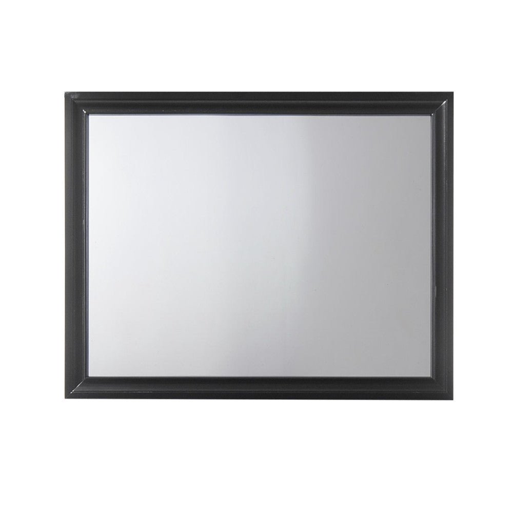 Naima Black Finish Mirror - 1st Choice Furniture Direct