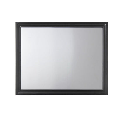 Naima Black Finish Mirror - 1st Choice Furniture Direct
