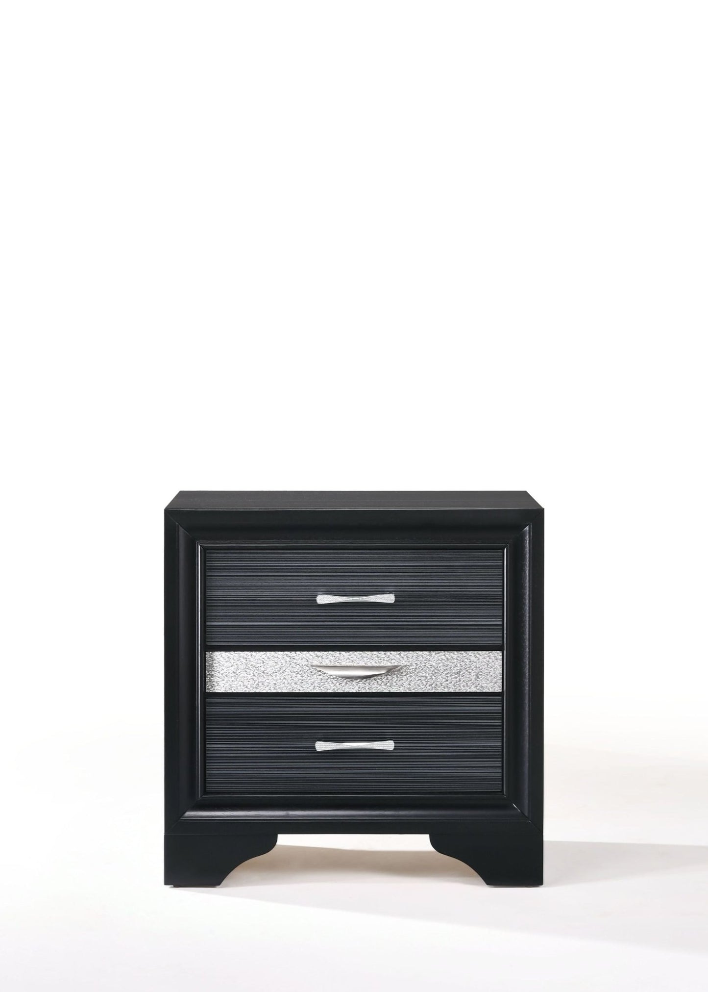 Naima Black Finish Nightstand - 1st Choice Furniture Direct