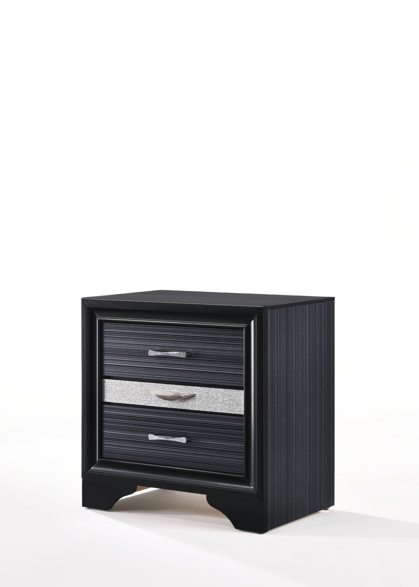 Naima Black Finish Nightstand - 1st Choice Furniture Direct