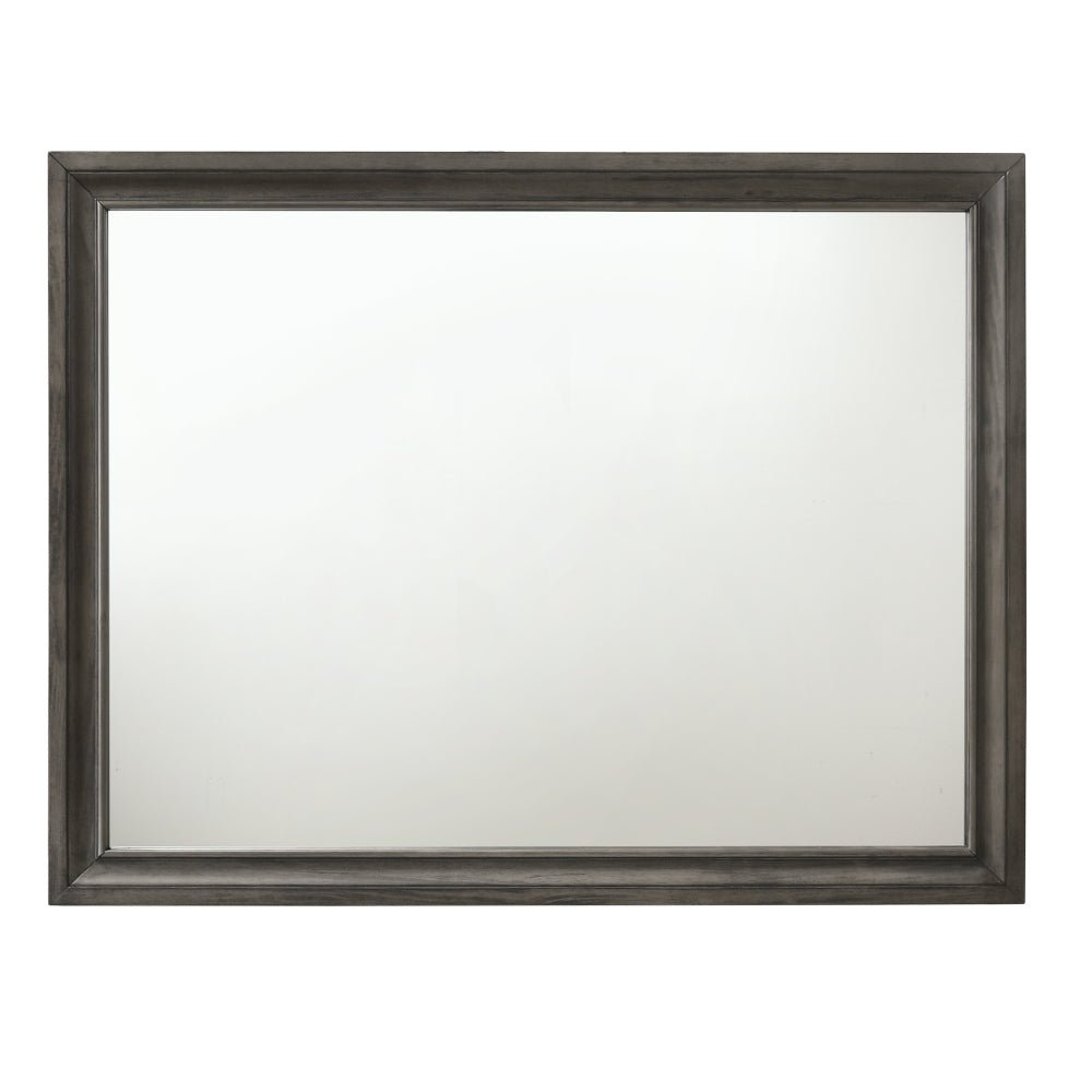 Naima Gray Finish Mirror - 1st Choice Furniture Direct