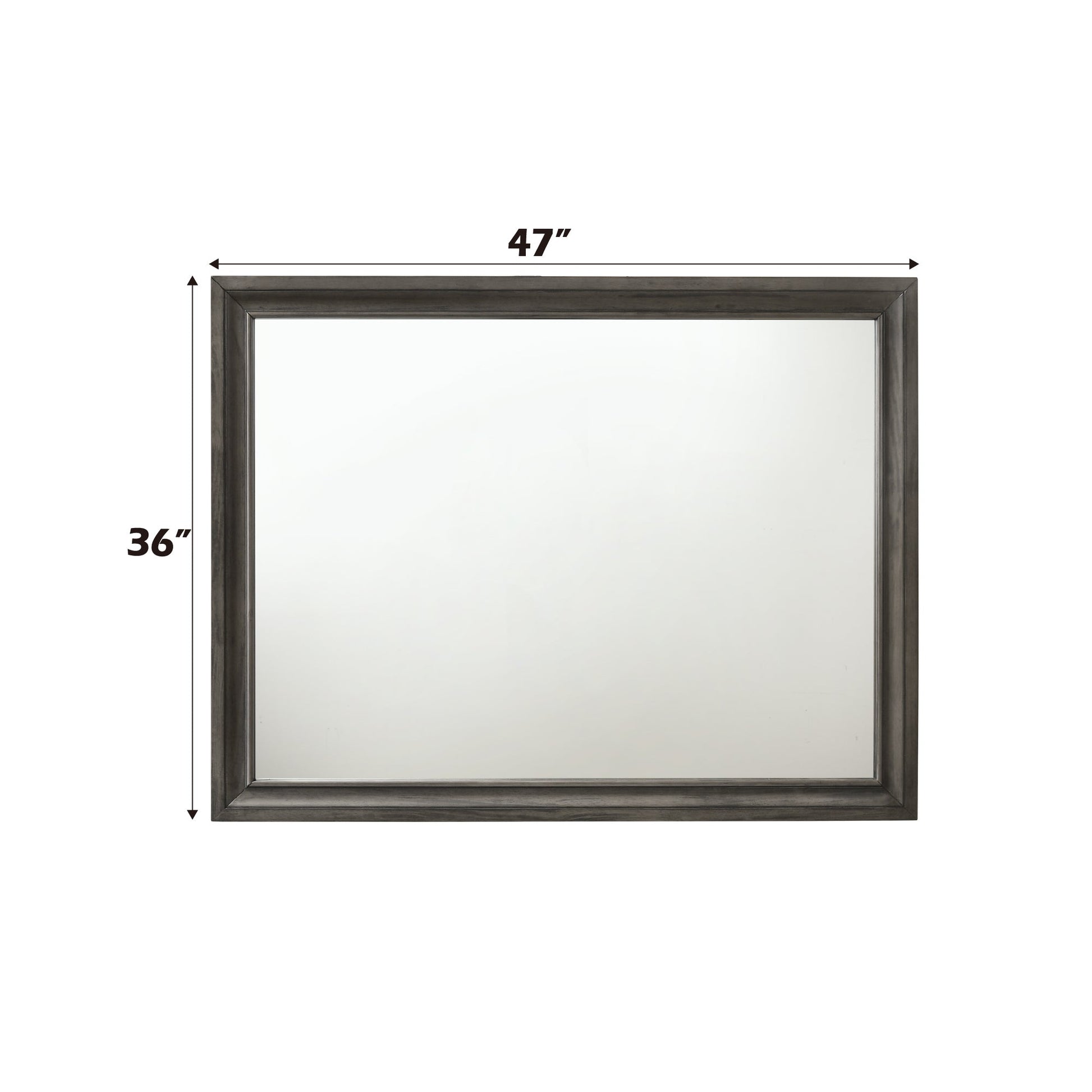 Naima Gray Finish Mirror - 1st Choice Furniture Direct
