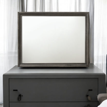 Naima Gray Finish Mirror - 1st Choice Furniture Direct