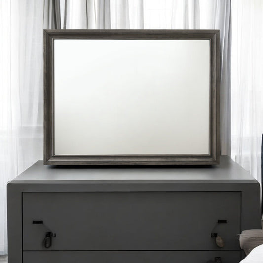 Naima Gray Finish Mirror - 1st Choice Furniture Direct