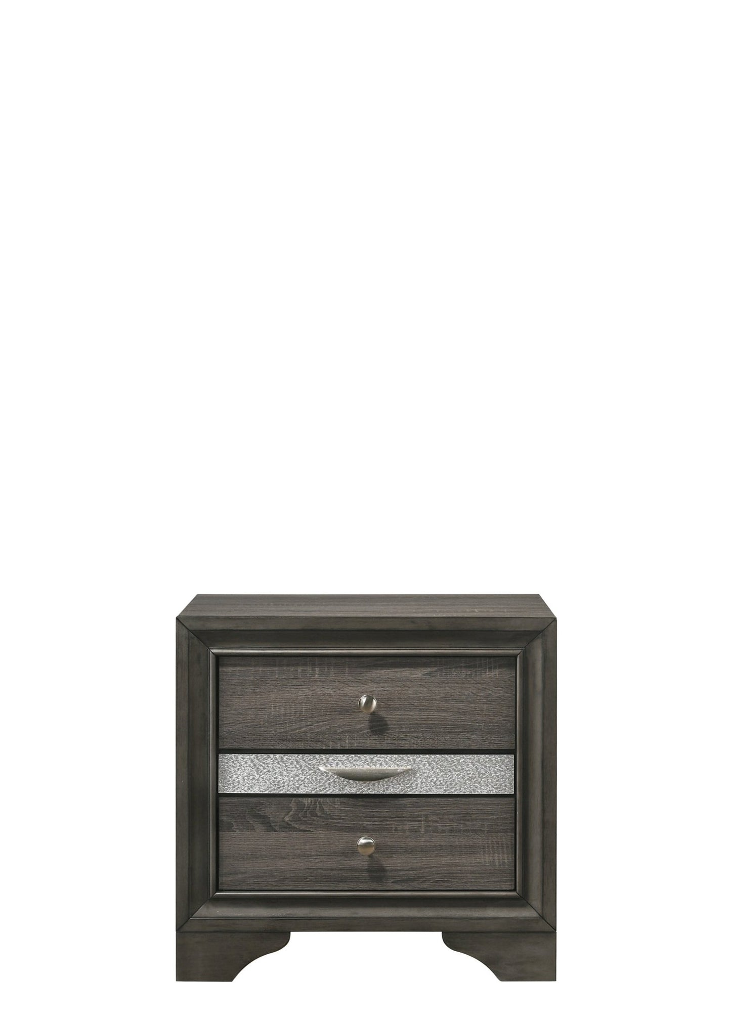 Naima Gray Finish Nightstand - 1st Choice Furniture Direct