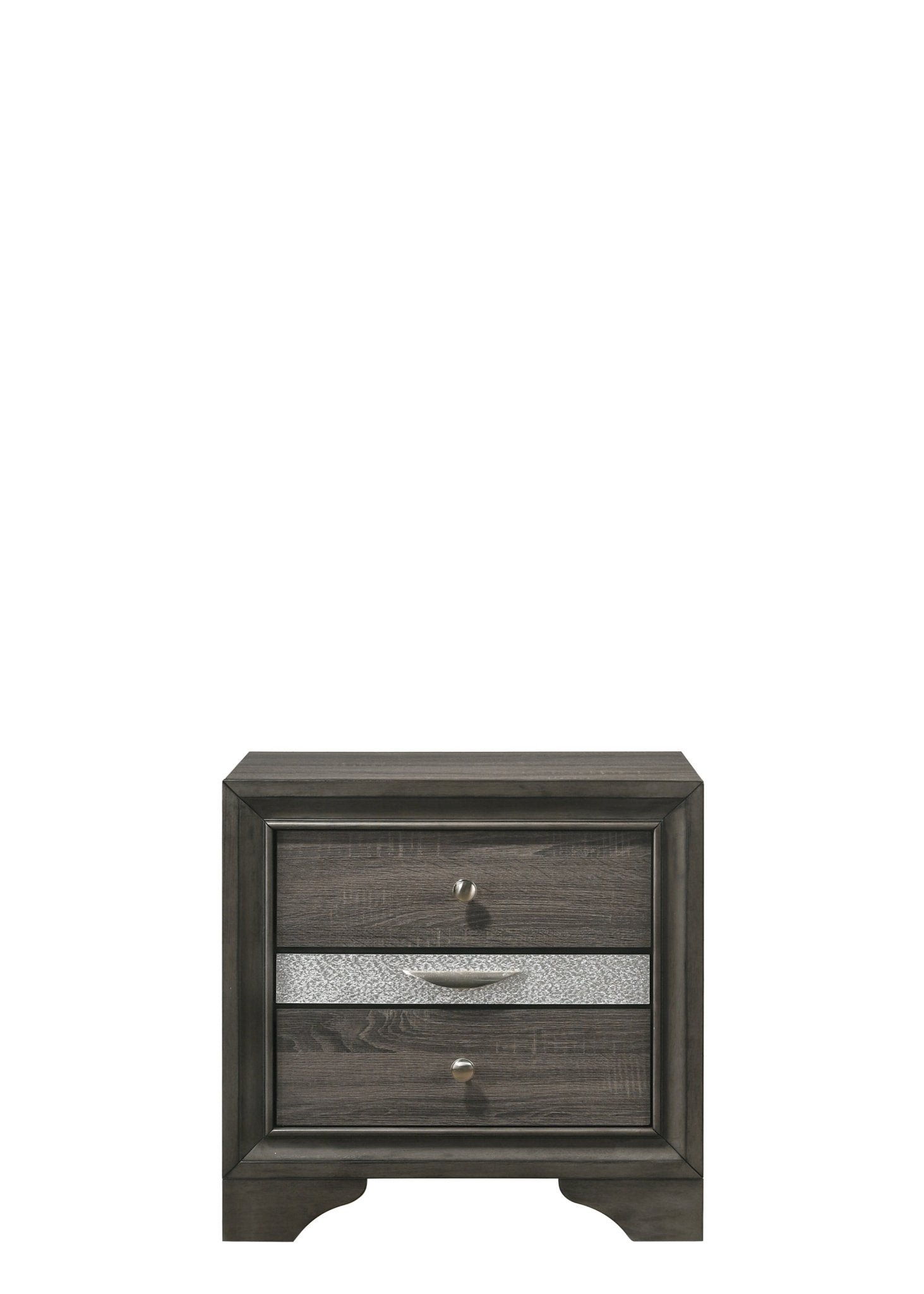 Naima Gray Finish Nightstand - 1st Choice Furniture Direct