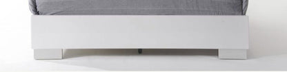 Naima II White High Gloss Finish EK Bed - 1st Choice Furniture Direct