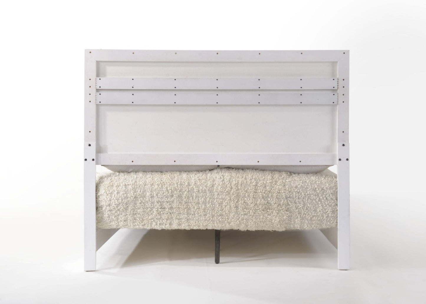 Naima II White High Gloss Finish EK Bed - 1st Choice Furniture Direct