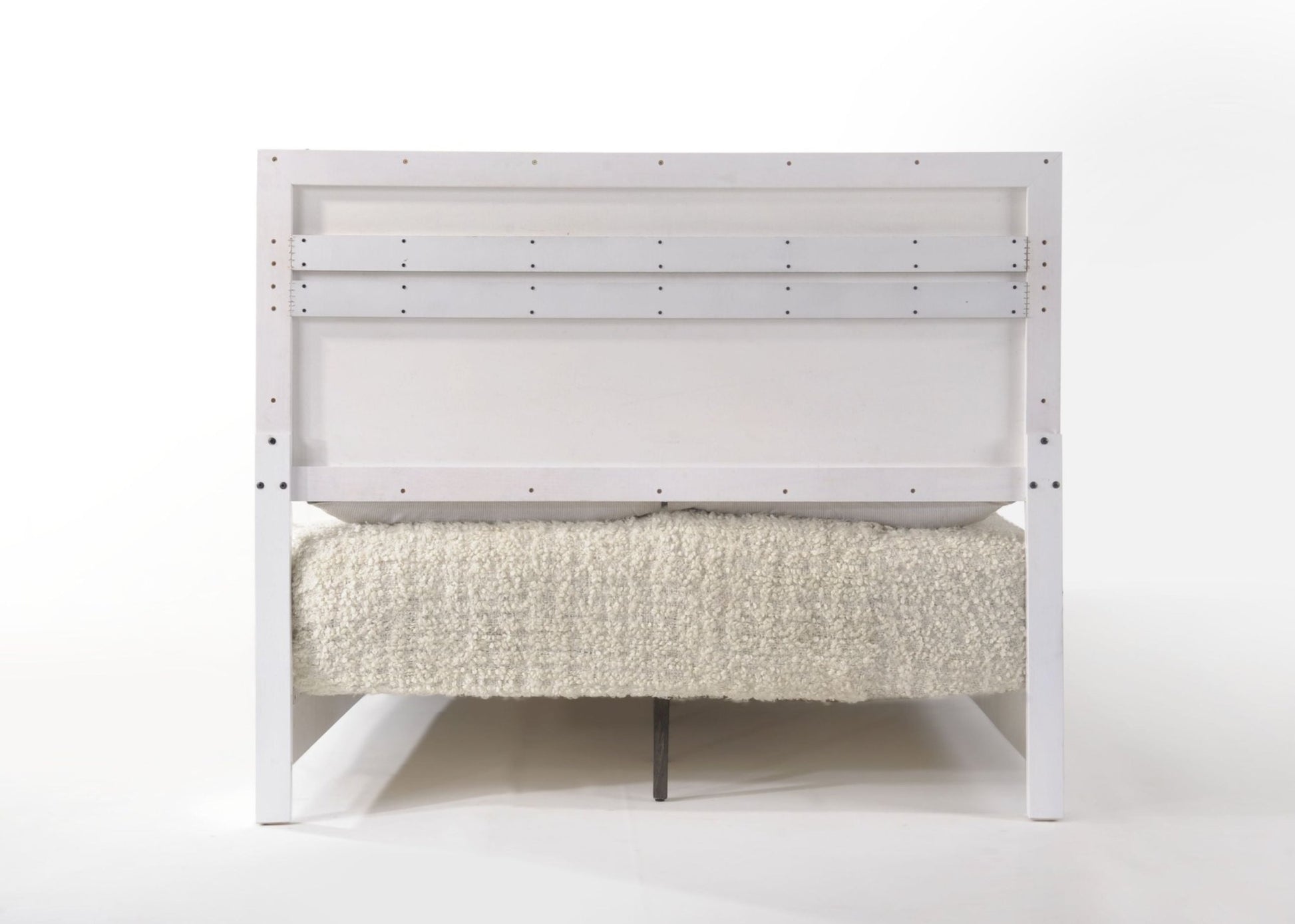 Naima II White High Gloss Finish EK Bed - 1st Choice Furniture Direct
