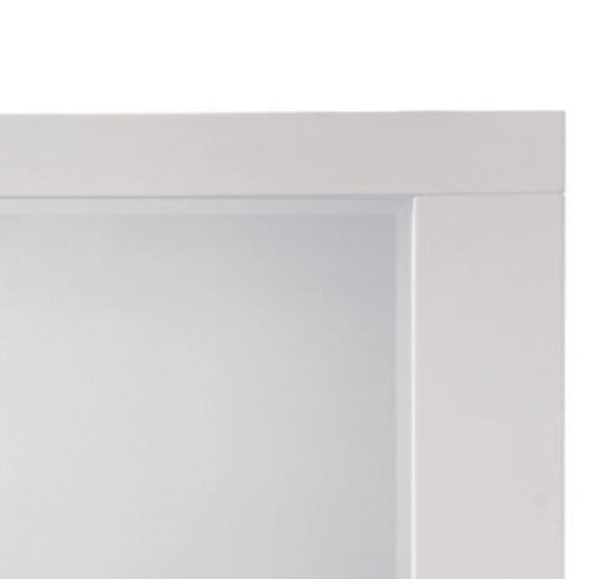 Naima II White High Gloss Finish Mirror - 1st Choice Furniture Direct