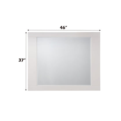 Naima II White High Gloss Finish Mirror - 1st Choice Furniture Direct