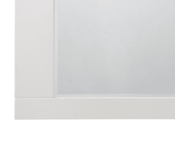 Naima II White High Gloss Finish Mirror - 1st Choice Furniture Direct