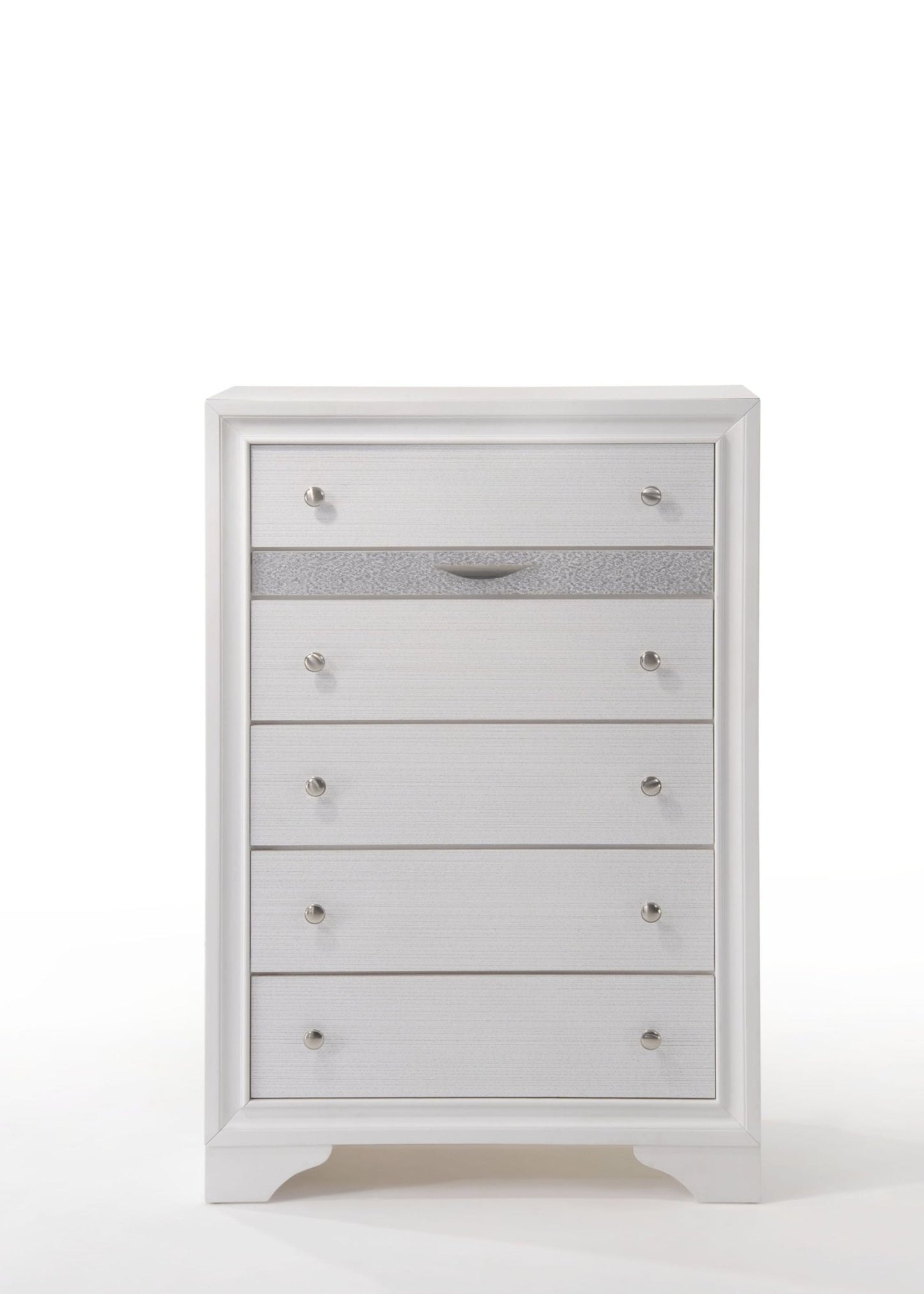 Naima White Finish Chest - 1st Choice Furniture Direct