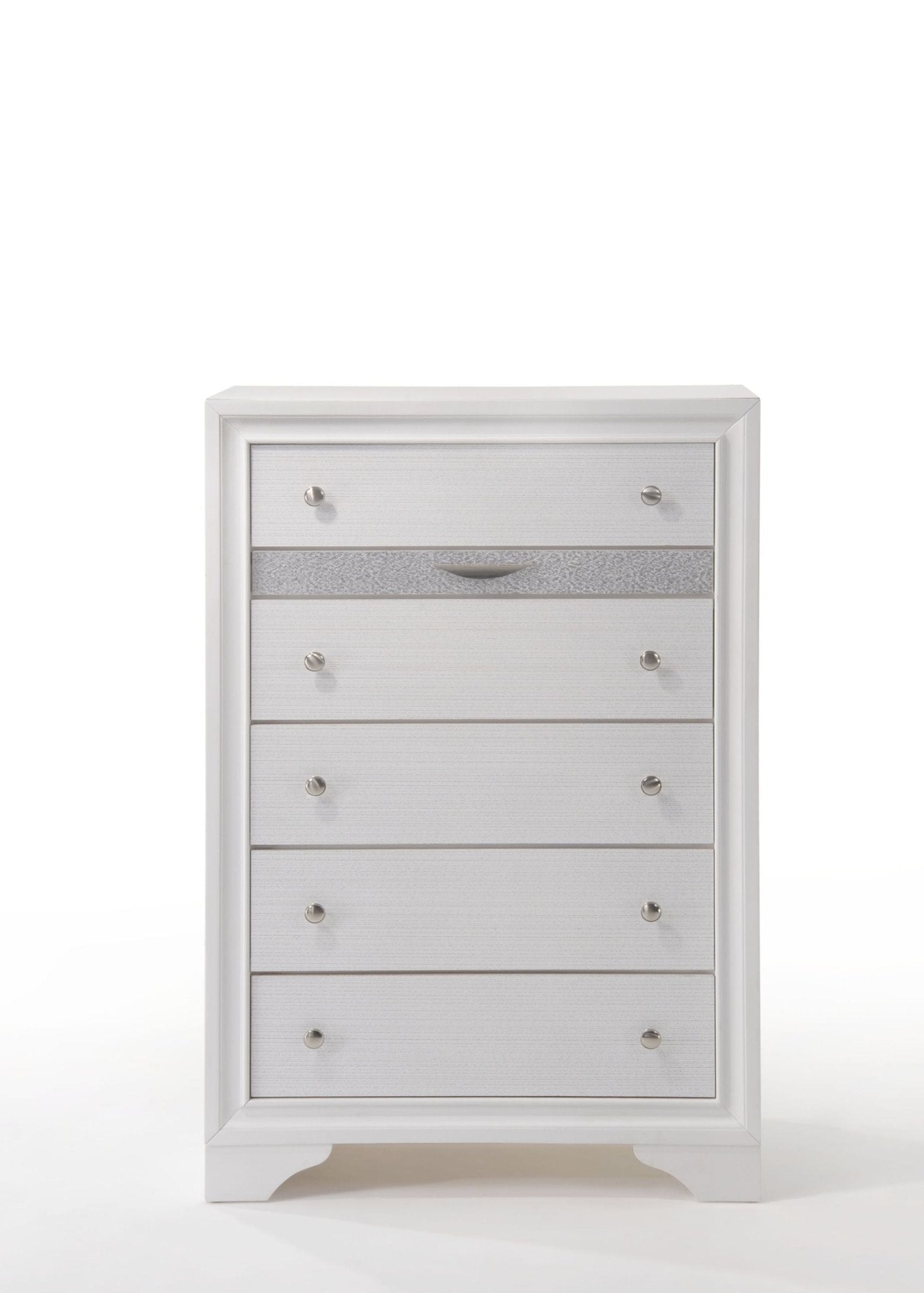 Naima White Finish Chest - 1st Choice Furniture Direct