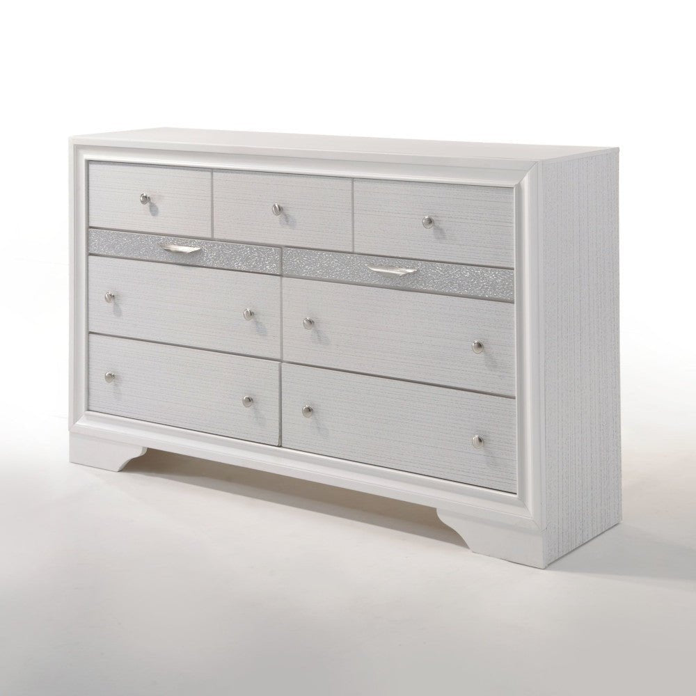 Naima White Finish Dresser - 1st Choice Furniture Direct