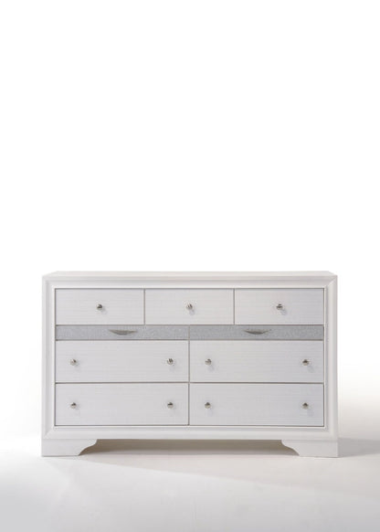 Naima White Finish Dresser - 1st Choice Furniture Direct