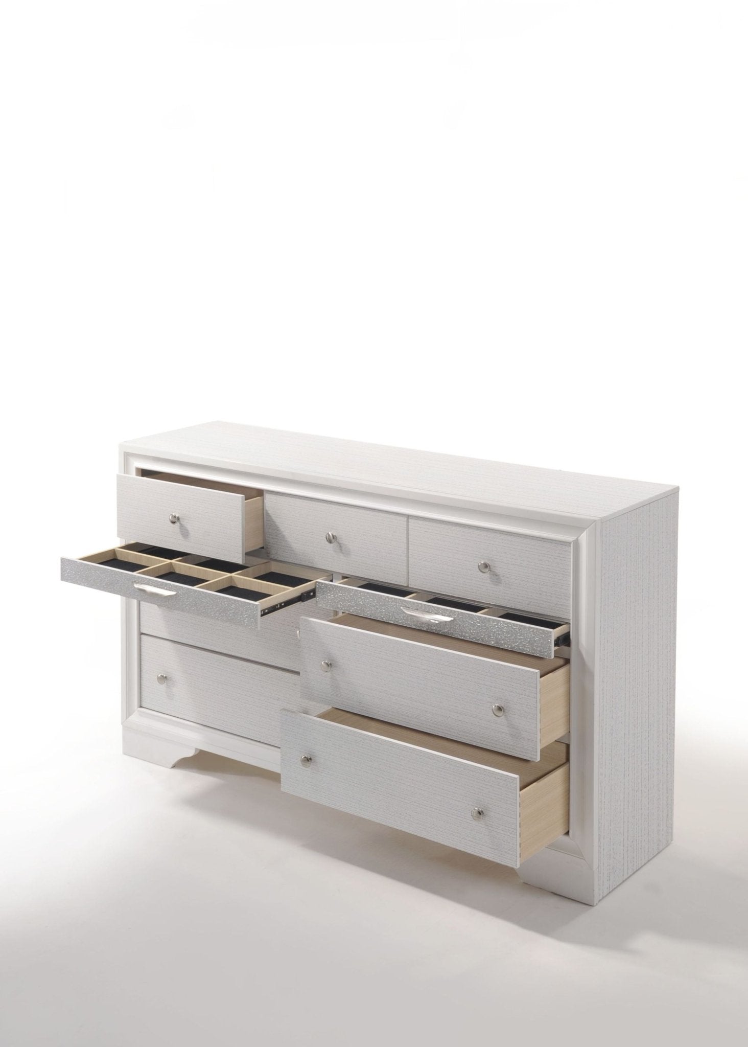 Naima White Finish Dresser - 1st Choice Furniture Direct