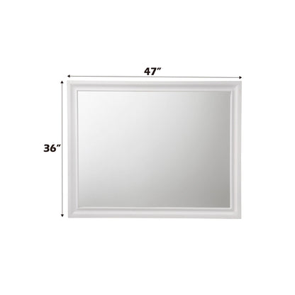 Naima White Finish Mirror - 1st Choice Furniture Direct