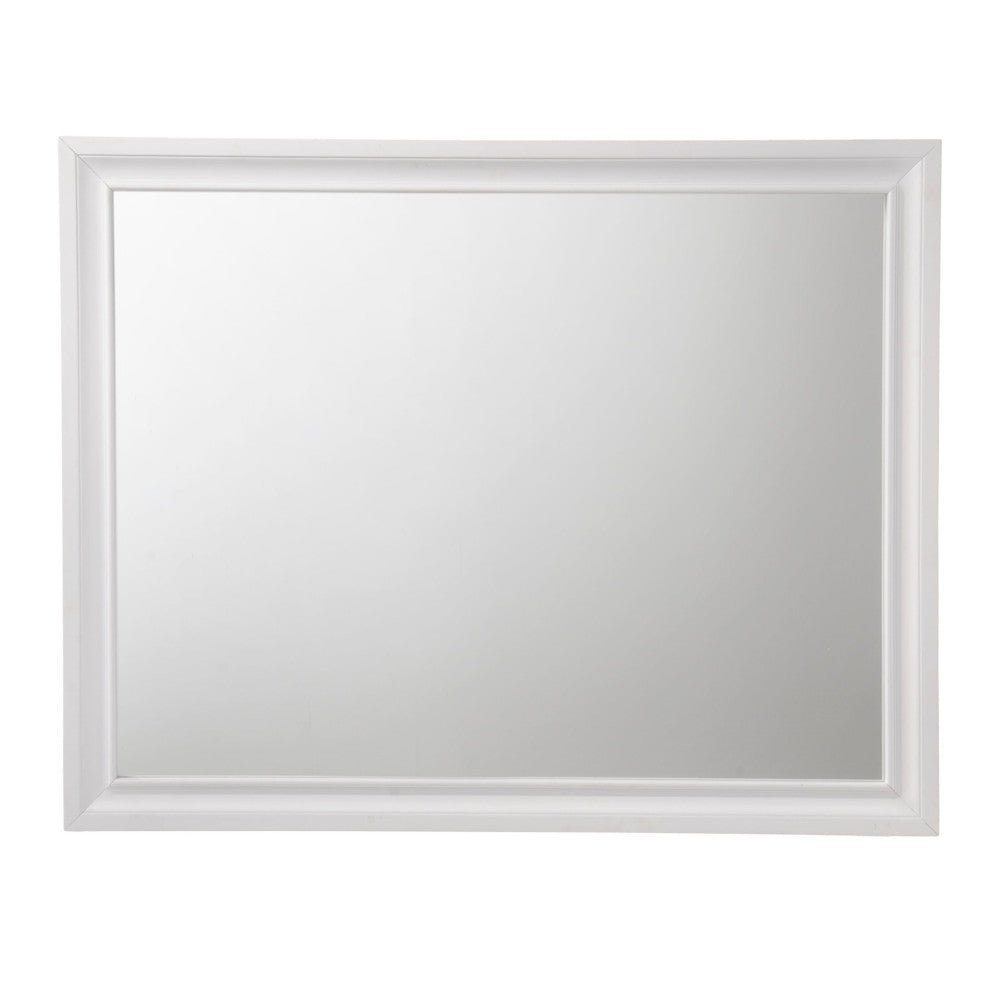 Naima White Finish Mirror - 1st Choice Furniture Direct