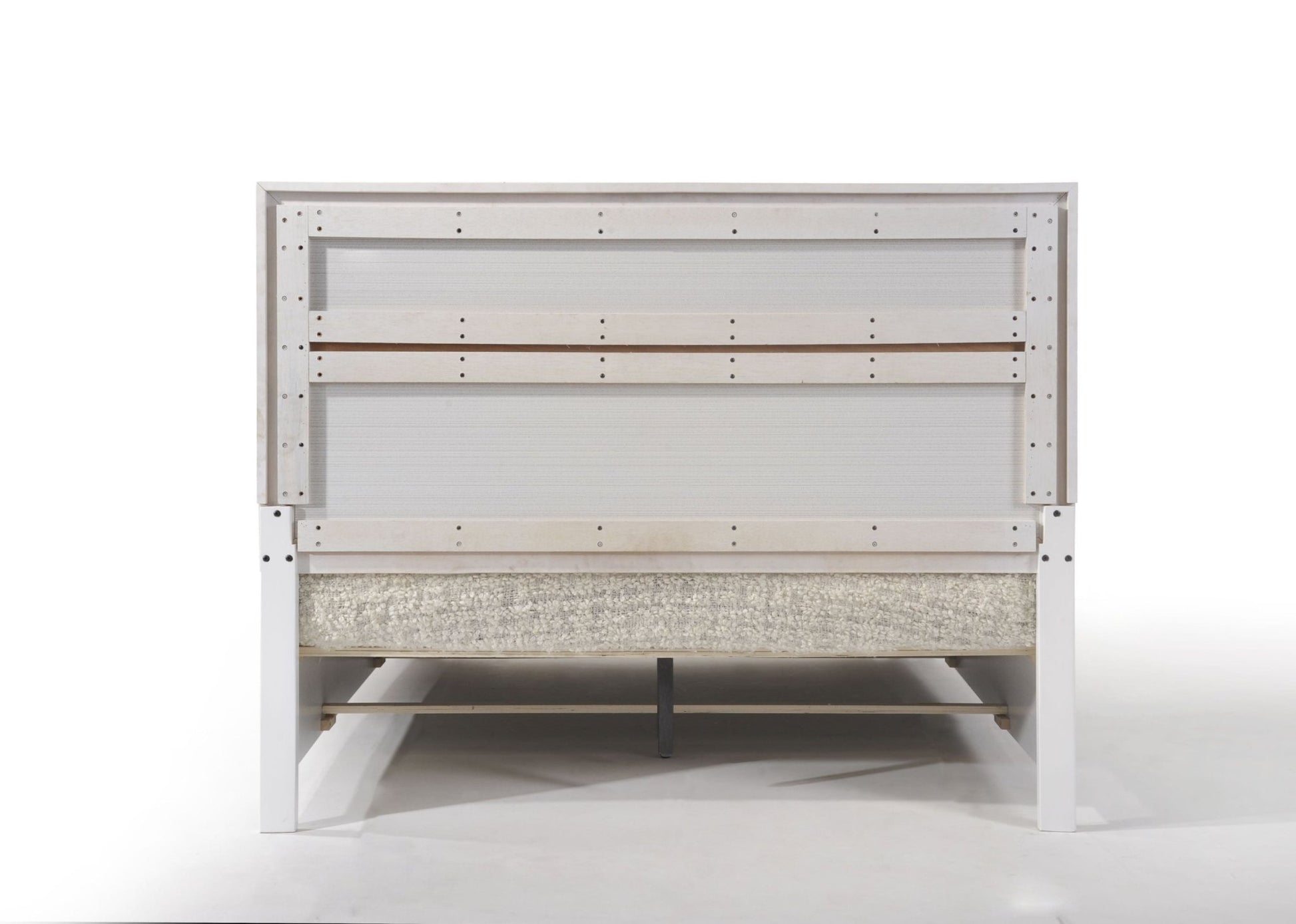 Naima White Finish Queen Bed W/Storage - 1st Choice Furniture Direct