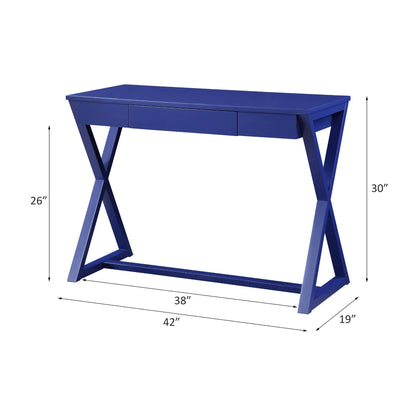 Nalo Twilight Blue Finish Writing Desk - 1st Choice Furniture Direct