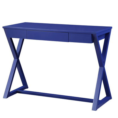 Nalo Twilight Blue Finish Writing Desk - 1st Choice Furniture Direct