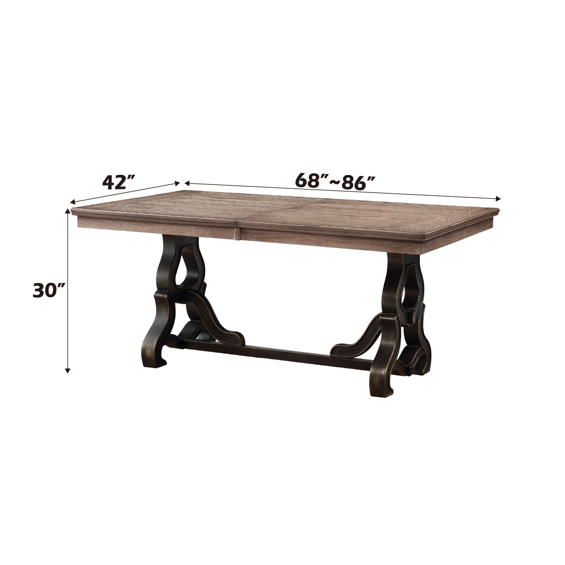 Nathaniel Maple Finish Dining Table - 1st Choice Furniture Direct