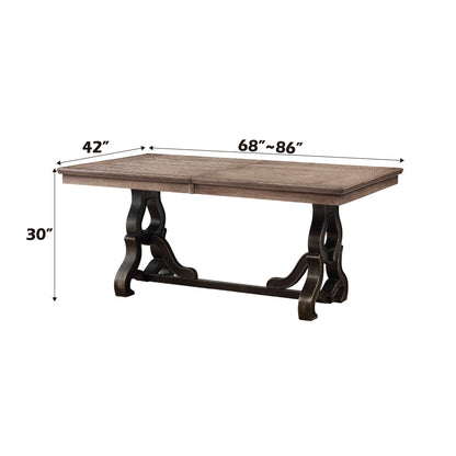 Nathaniel Maple Finish Dining Table - 1st Choice Furniture Direct