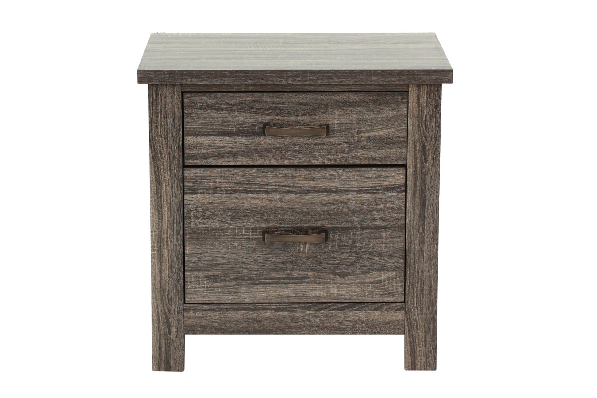 Natural Finish Striking Wooden Nightstand Bedside Table 2x Drawers Storage bedroom Furniture - 1st Choice Furniture Direct