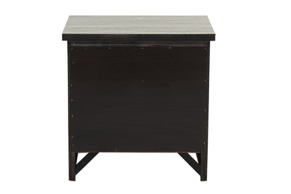Natural Finish Striking Wooden Nightstand Bedside Table 2x Drawers Storage bedroom Furniture - 1st Choice Furniture Direct